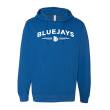 Load image into Gallery viewer, Bluejays Arch - Hooded Sweatshirt - Adult-Soft and Spun Apparel Orders
