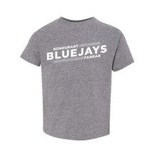 Load image into Gallery viewer, Bluejays Slant - Crewneck T-Shirt - Toddler-Soft and Spun Apparel Orders
