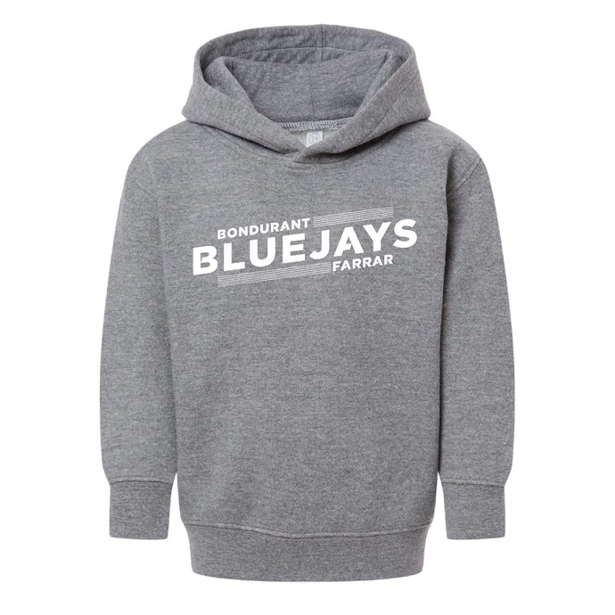 Bluejays Slant - Hooded Sweatshirt - Toddler-Soft and Spun Apparel Orders