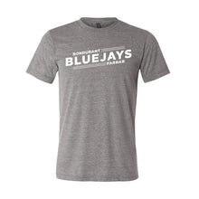 Load image into Gallery viewer, Bluejays Slant - Crewneck T-Shirt - Adult-Soft and Spun Apparel Orders

