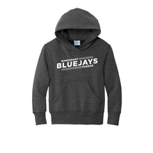 Load image into Gallery viewer, Bluejays Slant - Hooded Sweatshirt - Youth-Soft and Spun Apparel Orders
