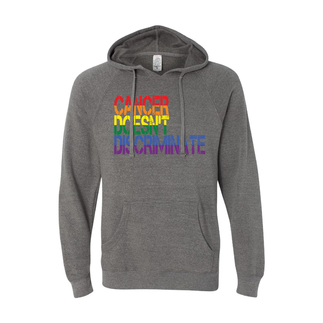 Cancer Doesn't Discriminate Pullover Hoodie-Soft and Spun Apparel Orders
