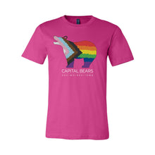 Load image into Gallery viewer, Capital Bears Pride Flag T-Shirt - Adult-Soft and Spun Apparel Orders
