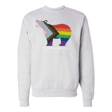 Load image into Gallery viewer, Capital Bears Pride Flag Crewneck Sweatshirt - Adult-Soft and Spun Apparel Orders
