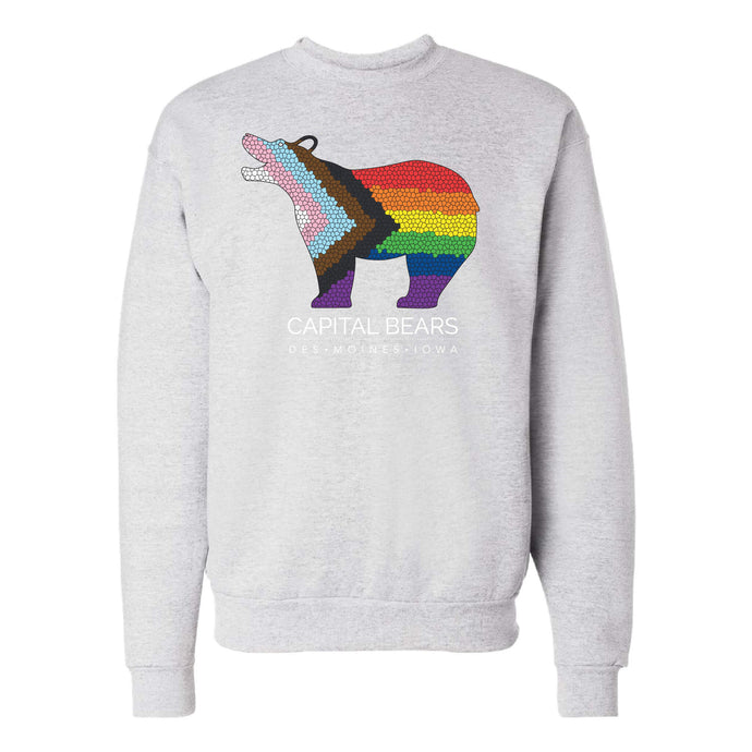 Capital Bears Pride Flag Crewneck Sweatshirt - Adult-Soft and Spun Apparel Orders