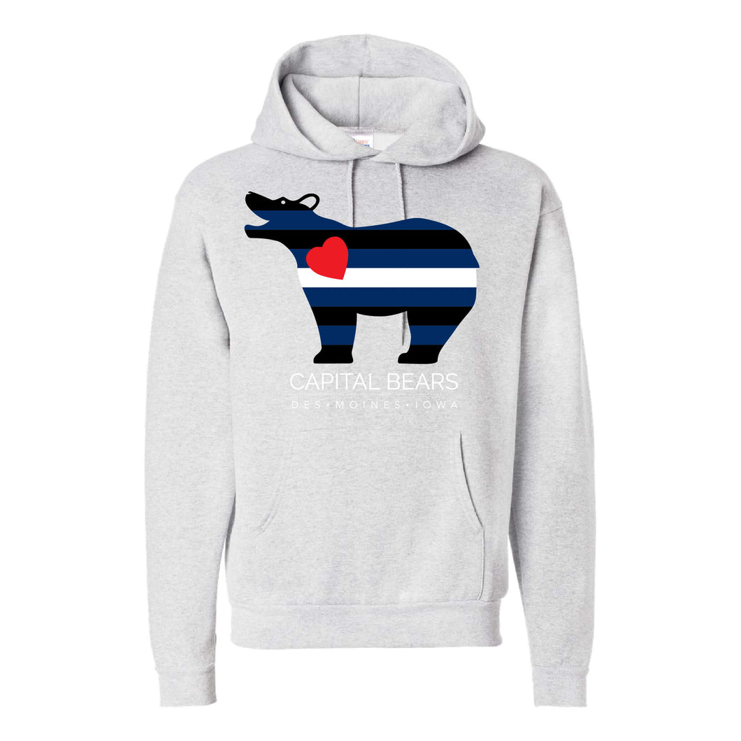 Capital Leather Bears Hooded Sweatshirt - Adult-Soft and Spun Apparel Orders