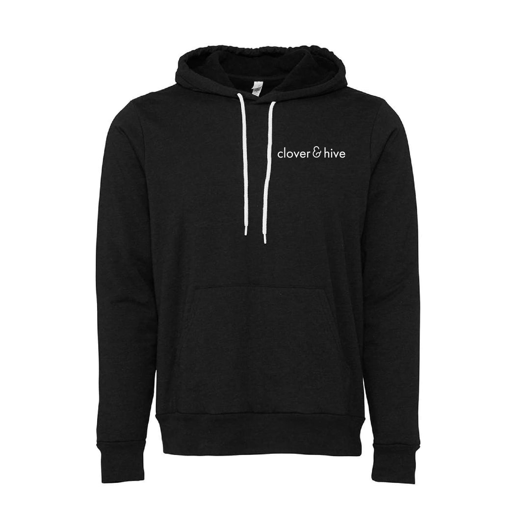 Clover & Hive Hooded Sweatshirt - Adult-Soft and Spun Apparel Orders