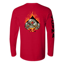 Load image into Gallery viewer, Skulls &amp; Spade CVMA Iowa Chapter 39-1 Long Sleeve T-Shirt - Adult-Soft and Spun Apparel Orders
