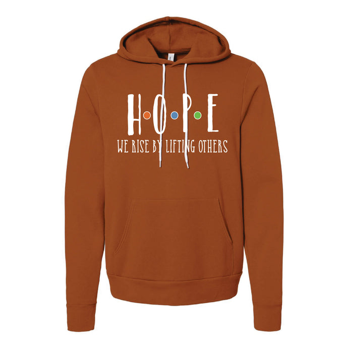 Hope Dots Design Hooded Sweatshirt - Adult-Soft and Spun Apparel Orders