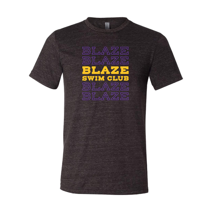 Johnston Blaze Swim Club Flow Crewneck T-Shirt - Adult-Soft and Spun Apparel Orders