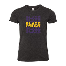 Load image into Gallery viewer, Johnston Blaze Swim Club Flow Crewneck T-Shirt - Youth-Soft and Spun Apparel Orders
