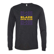 Load image into Gallery viewer, Johnston Blaze Swim Club Flow Long Sleeve Crewneck T-Shirt - Adult-Soft and Spun Apparel Orders
