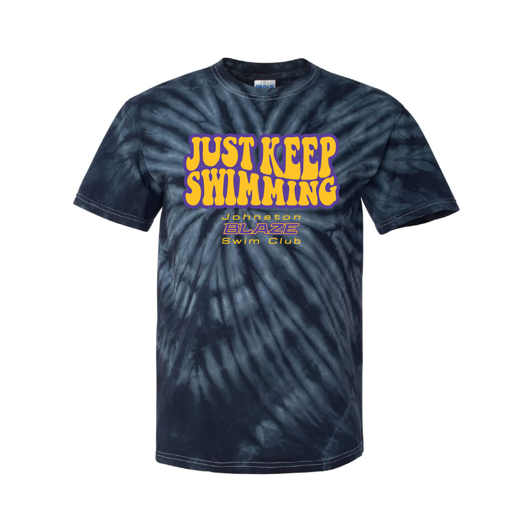 Johnston Blaze Just Keep Swimming Tie-Dyed T-Shirt - Adult-Soft and Spun Apparel Orders