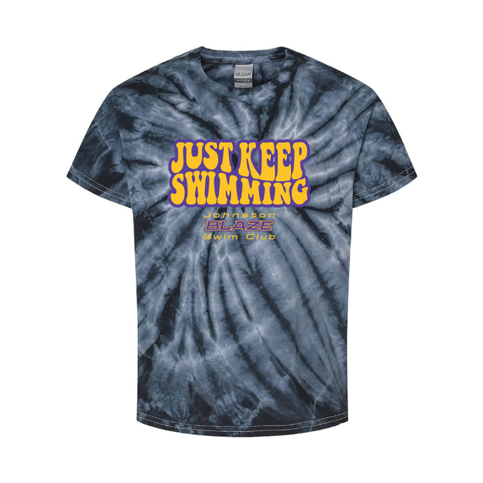 Johnston Blaze Just Keep Swimming Tie-Dyed T-Shirt - Youth-Soft and Spun Apparel Orders