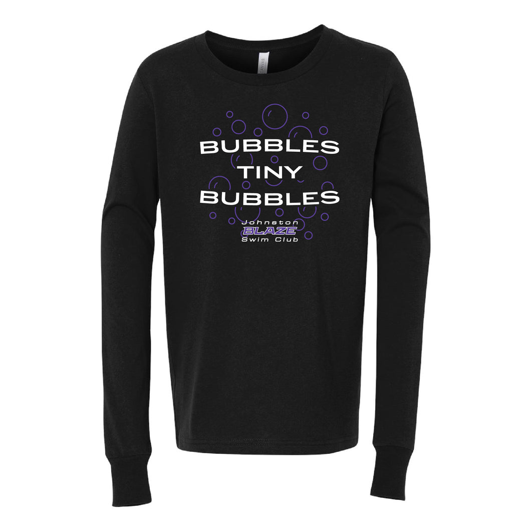 Johnston Blaze Bubbles Tiny Bubbles Long Sleeve T-Shirt - Youth-Soft and Spun Apparel Orders