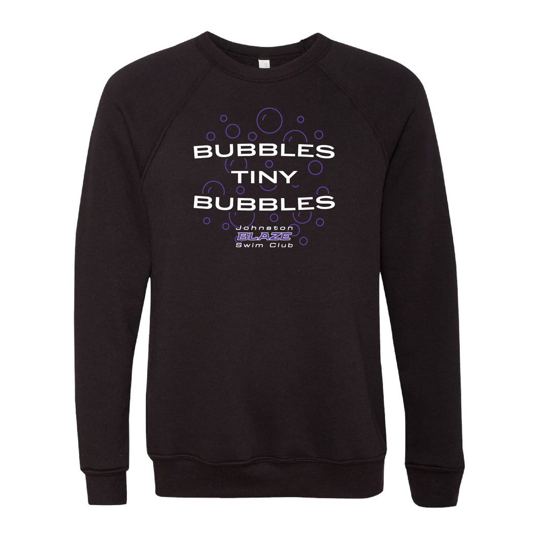 Johnston Blaze Bubbles Tiny Bubbles Sponge Crewneck Sweatshirt - Adult-Soft and Spun Apparel Orders