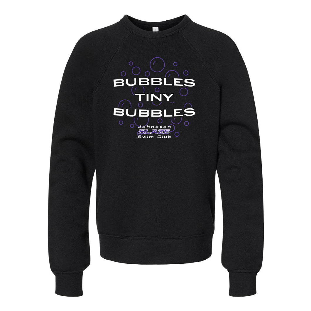 Johnston Blaze Bubbles Tiny Bubbles Sponge Crewneck Sweatshirt - Youth-Soft and Spun Apparel Orders