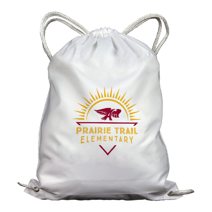 Prairie Trail Elementary Drawstring Backpack-Soft and Spun Apparel Orders
