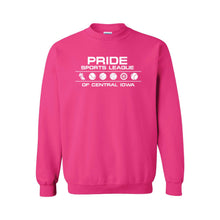 Load image into Gallery viewer, Pride Sports League White Imprint Crewneck Sweatshirt-Soft and Spun Apparel Orders
