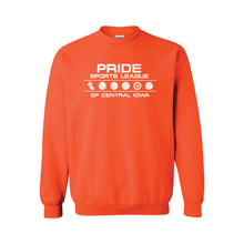Load image into Gallery viewer, Pride Sports League White Imprint Crewneck Sweatshirt-Soft and Spun Apparel Orders
