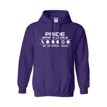 Load image into Gallery viewer, Pride Sports League White Imprint Pullover Hoodie-Soft and Spun Apparel Orders
