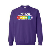 Load image into Gallery viewer, Pride Sports League Full Color Imprint Crewneck Sweatshirt-Soft and Spun Apparel Orders
