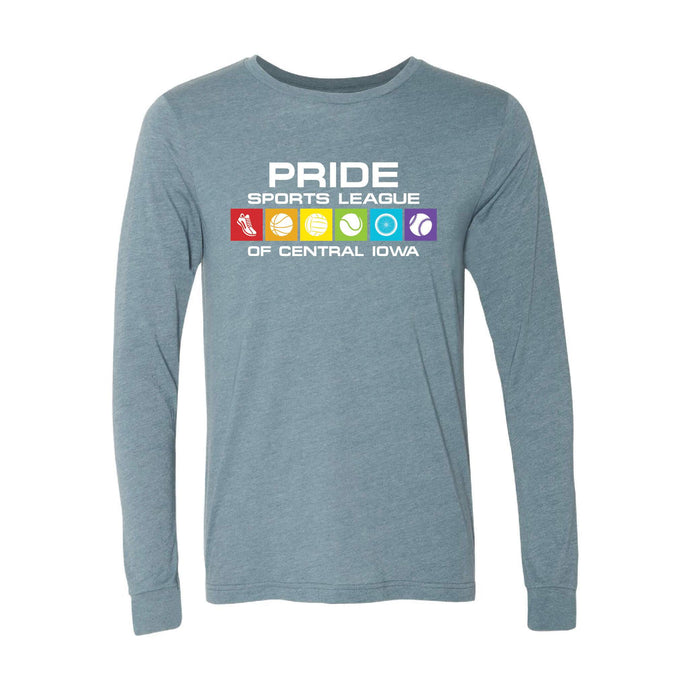 Pride Sports League Full Color Imprint Long Sleeve T-Shirt-Soft and Spun Apparel Orders