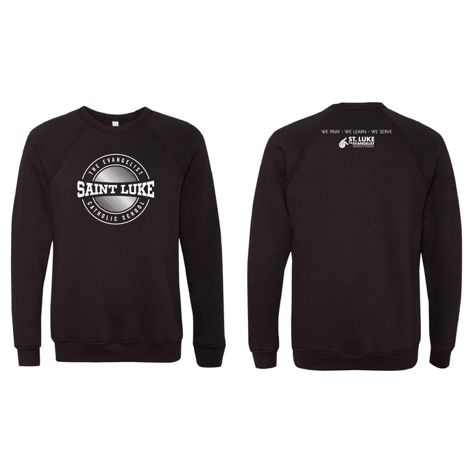 Saint Luke Badge Crewneck Sweatshirt - Adult-Soft and Spun Apparel Orders