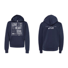 Load image into Gallery viewer, Luke 10:27 Hooded Sweatshirt - Youth-Soft and Spun Apparel Orders
