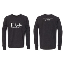 Load image into Gallery viewer, Saint Luke Script Long Sleeve T-Shirt - Youth-Soft and Spun Apparel Orders
