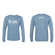 Load image into Gallery viewer, Saint Luke Script Long Sleeve T-Shirt - Adult-Soft and Spun Apparel Orders
