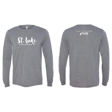 Load image into Gallery viewer, Saint Luke Script Long Sleeve T-Shirt - Adult-Soft and Spun Apparel Orders

