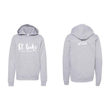 Load image into Gallery viewer, Saint Luke Script Hooded Sweatshirt - Youth-Soft and Spun Apparel Orders
