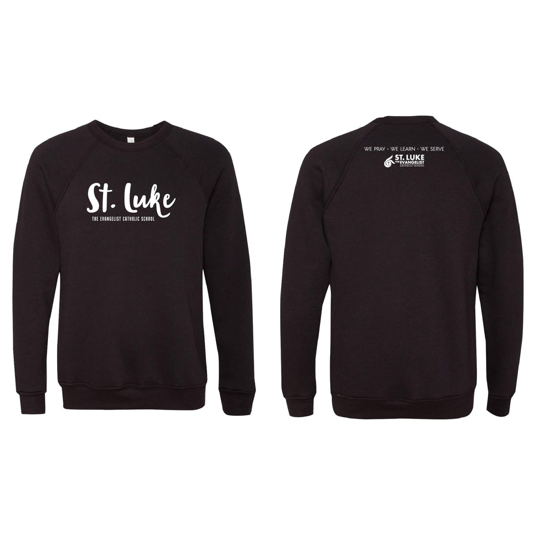Saint Luke Script Crewneck Sweatshirt - Adult-Soft and Spun Apparel Orders