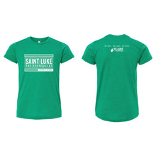Load image into Gallery viewer, Saint Luke Block Crewneck T-Shirt - Youth-Soft and Spun Apparel Orders
