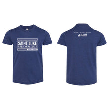Load image into Gallery viewer, Saint Luke Block Crewneck T-Shirt - Youth-Soft and Spun Apparel Orders
