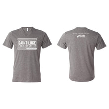 Load image into Gallery viewer, Saint Luke Block V-Neck T-Shirt - Adult-Soft and Spun Apparel Orders
