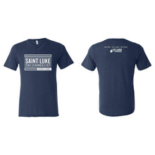 Load image into Gallery viewer, Saint Luke Block V-Neck T-Shirt - Adult-Soft and Spun Apparel Orders
