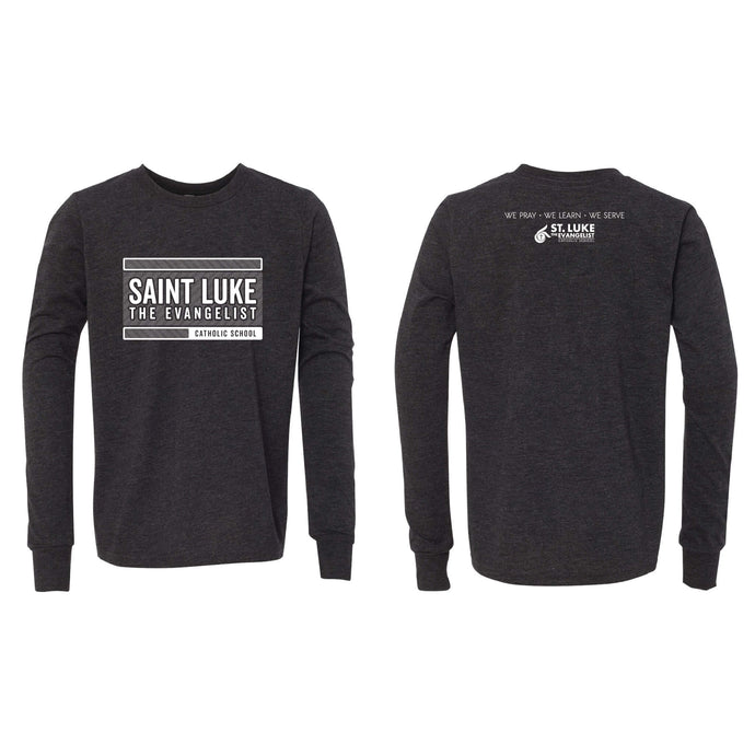 Saint Luke Block Long Sleeve T-Shirt - Youth-Soft and Spun Apparel Orders