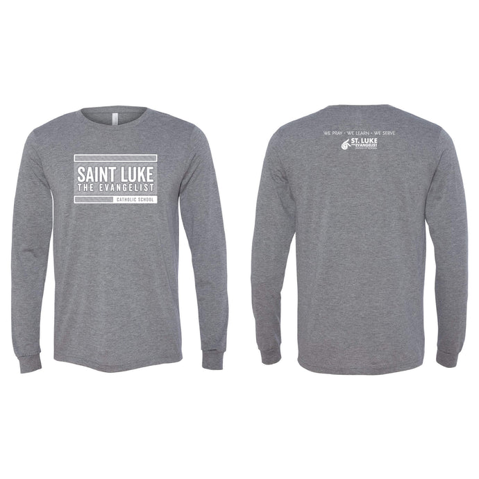 Saint Luke Block Long Sleeve T-Shirt - Adult-Soft and Spun Apparel Orders