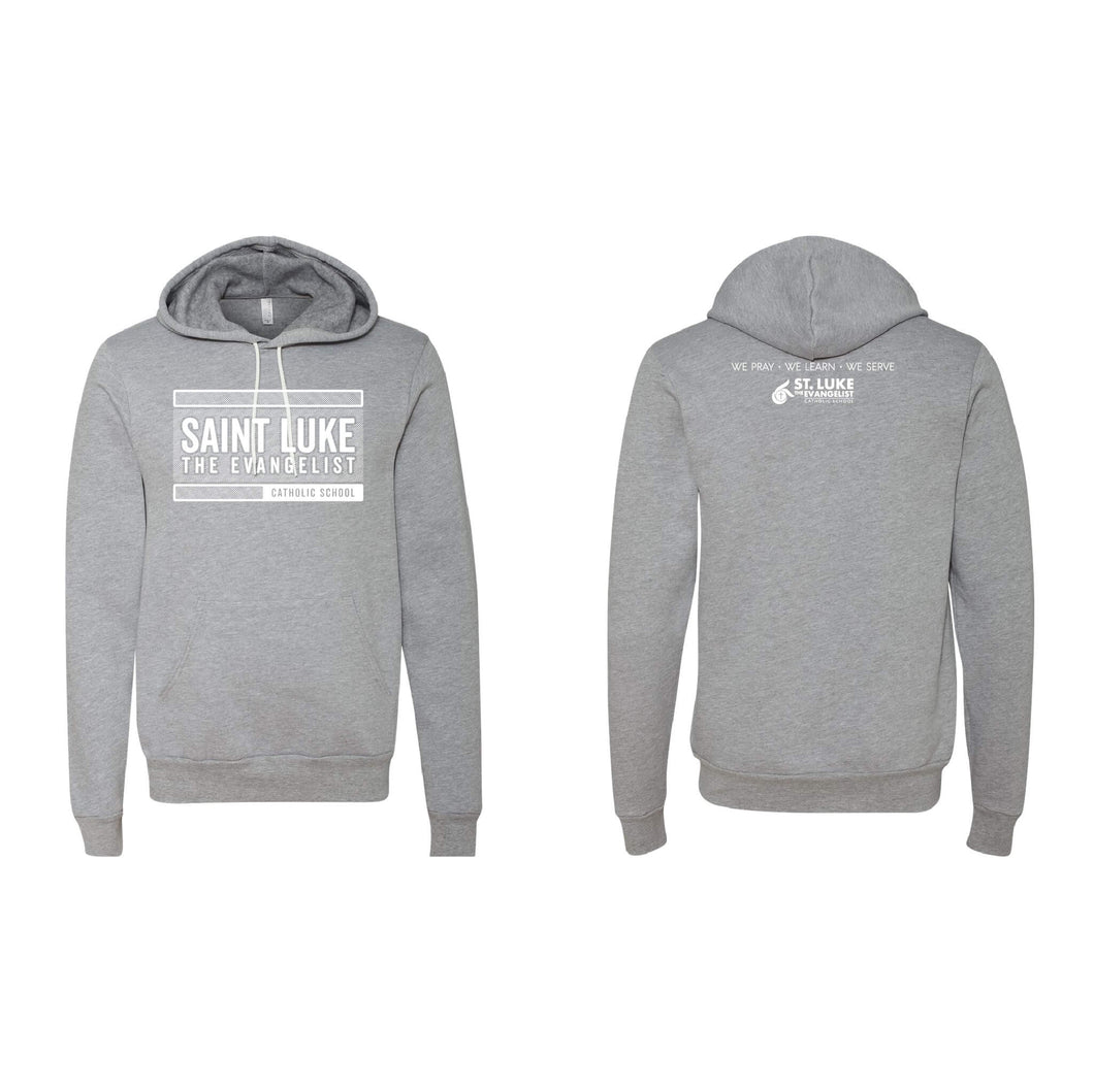 Saint Luke Block Hooded Sweatshirt - Adult-Soft and Spun Apparel Orders