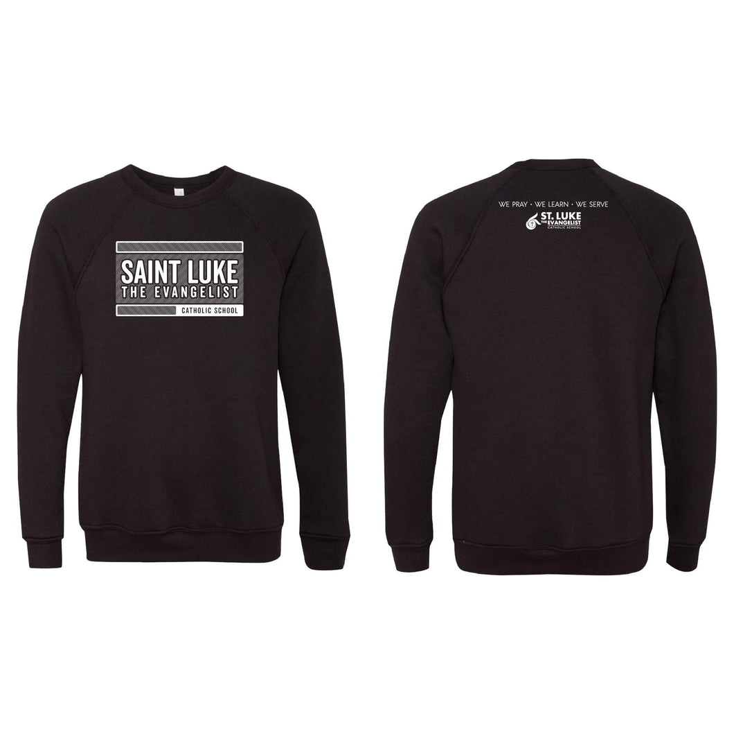 Saint Luke Block Crewneck Sweatshirt - Adult-Soft and Spun Apparel Orders