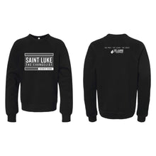 Load image into Gallery viewer, Saint Luke Block Crewneck Sweatshirt - Youth-Soft and Spun Apparel Orders
