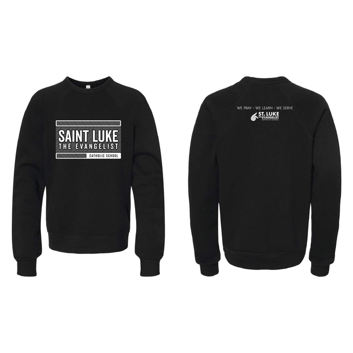 Saint Luke Block Crewneck Sweatshirt - Youth-Soft and Spun Apparel Orders