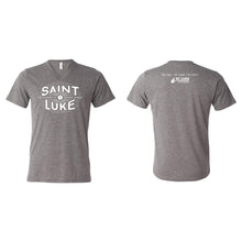 Load image into Gallery viewer, Saint Luke Burst V-Neck T-Shirt - Adult-Soft and Spun Apparel Orders
