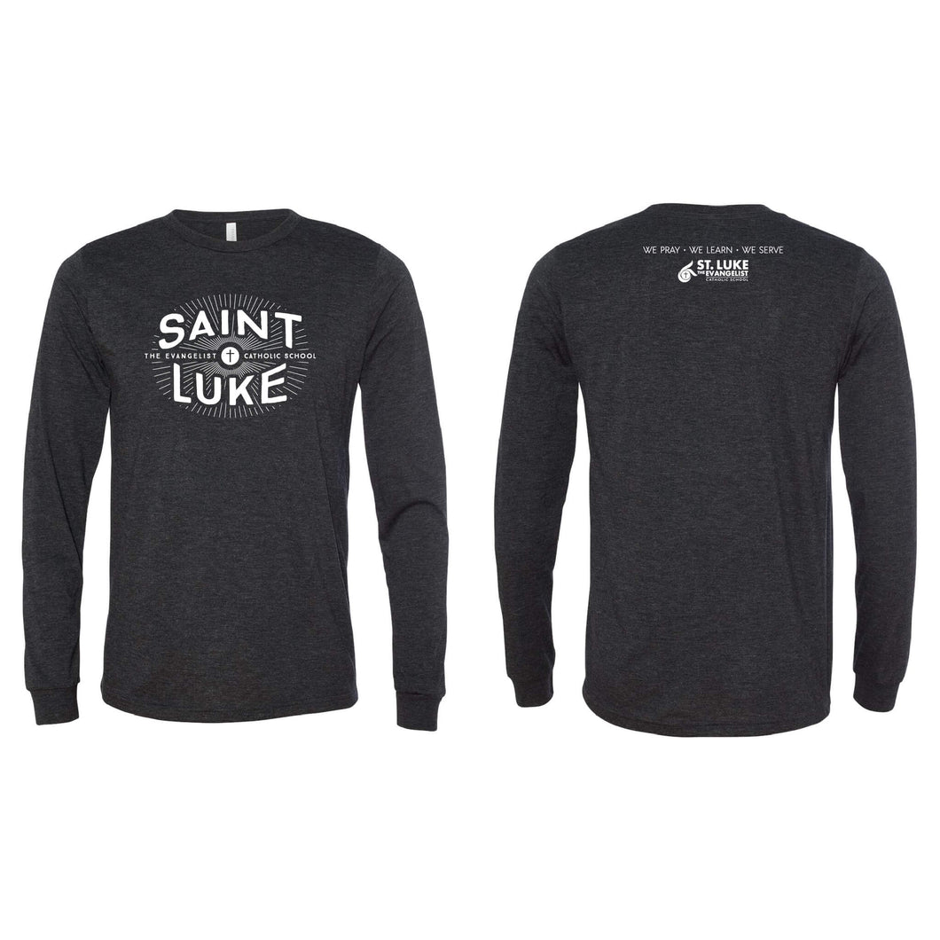 Saint Luke Burst Long Sleeve T-Shirt - Adult-Soft and Spun Apparel Orders
