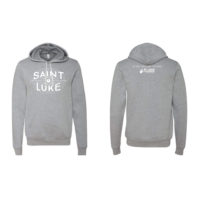 Saint Luke Burst Hooded Sweatshirt - Adult-Soft and Spun Apparel Orders