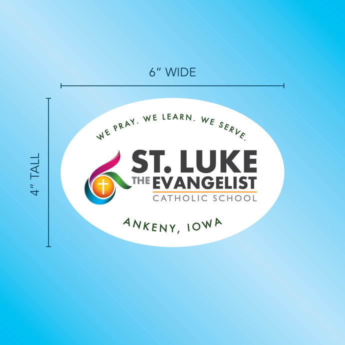 Saint Luke Vehicle Window Decal-Soft and Spun Apparel Orders