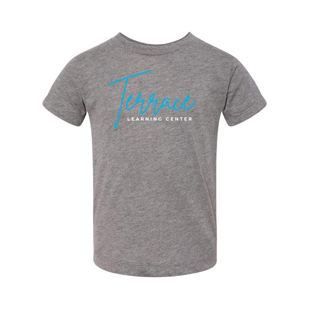 Terrace Learning Center Script Design Crewneck T-Shirt - Toddler-Soft and Spun Apparel Orders